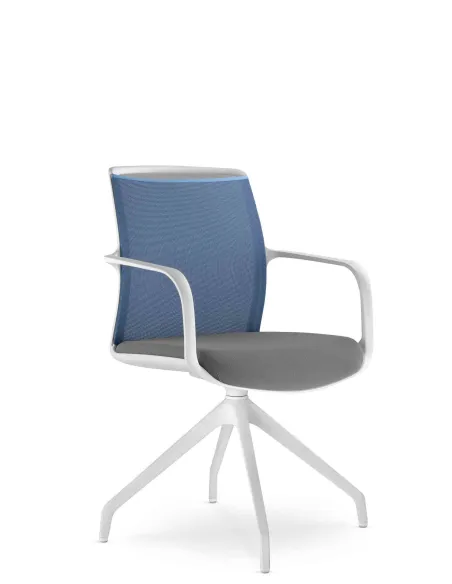 Кресло LD SEATING LEAF 506 F90-WH для посетителей — до 120 кг | Kreslalux