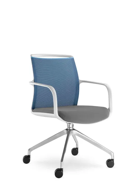 Кресло LD SEATING LEAF 506 F75-N6, на алюминиевой крестовине | Kreslalux