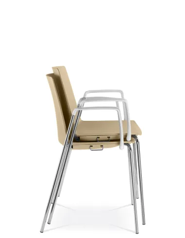 Кресло LD SEATING SKY FRESH 050-N4, BR-N0 для посетителей, на ножках - цена Киев, Днепр, Одесса, Львов, Харьков