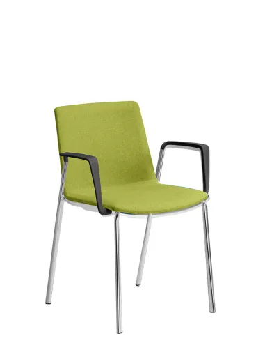 Кресло LD SEATING SKY FRESH 055-N1, BR для посетителей, на ножках - цена Киев, Днепр, Одесса, Львов, Харьков