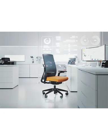 Кресло EUROSIT MORPHOS, эргономичное, черный корпус - цена Киев, Днепр, Одесса, Львов, Харьков