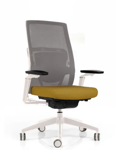 Кресло EUROSIT MORPHOS, эргономичное, белый корпус - цена Киев, Днепр, Одесса, Львов, Харьков