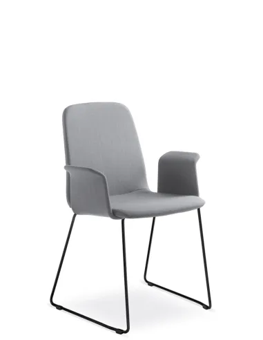 Кресло LD SEATING SUNRISE 152-Q, BR для посетителей, на полозьях- цена Киев, Днепр, Одесса, Львов, Харьков