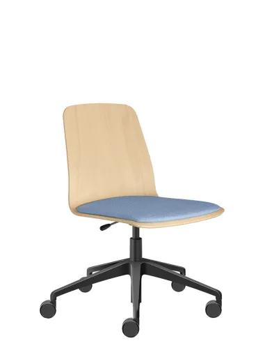 Кресло LD SEATING SUNRISE 151, F80 для посетителей, на алюминиевой крестовине, на колесах - цена Киев, Днепр, Одесса, Львов, Хар