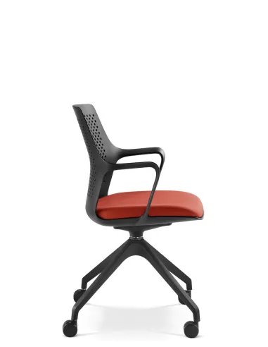 Кресло LD SEATING TARA 105-F95 для посетителей, на колесах - цена Киев, Днепр, Одесса, Львов, Харьков