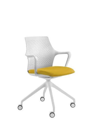 Кресло LD SEATING TARA 105-F95 для посетителей, на колесах - цена Киев, Днепр, Одесса, Львов, Харьков