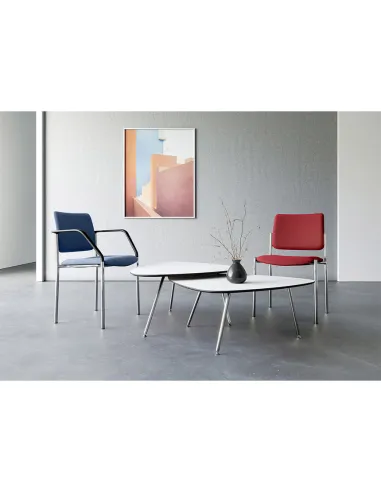 Кресло LD SEATING CONFERENCE 155-N4, BR для посетителей, на ножках - цена Киев, Днепр, Одесса, Львов, Харьков