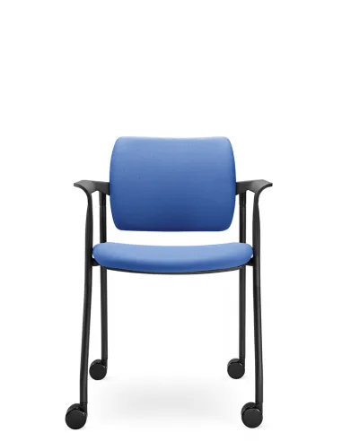 Кресло LD SEATING DREAM 110-N1, BR для посетителей, на колесах - цена Киев, Днепр, Одесса, Львов, Харьков