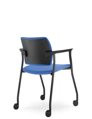 Кресло LD SEATING DREAM 110-N1, BR для посетителей, на колесах - цена Киев, Днепр, Одесса, Львов, Харьков