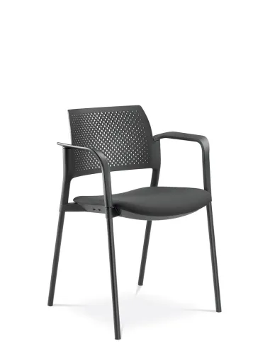 Кресло LD SEATING DREAM+ 100BL, BR для посетителей, на ножках - цена Киев, Днепр, Одесса, Львов, Харьков