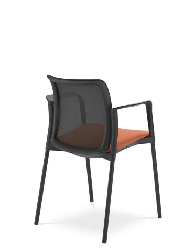 Кресло LD SEATING DREAM+ 512BL, BR для посетителей, на ножках - цена Киев, Днепр, Одесса, Львов, Харьков