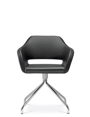 Конференц-кресло LD SEATING POLO+ PO-F-N4 для посетителей, на алюминиевой крестовине - цена Киев, Днепр, Одесса, Львов, Харьков