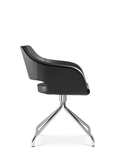 Конференц-кресло LD SEATING POLO+ PO-F-N4 для посетителей, на алюминиевой крестовине - цена Киев, Днепр, Одесса, Львов, Харьков