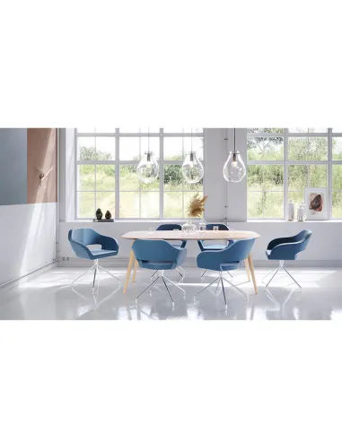 Конференц-кресло LD SEATING POLO+ PO-F-N4 для посетителей, на алюминиевой крестовине - цена Киев, Днепр, Одесса, Львов, Харьков