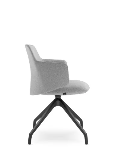 Конференц-кресло LD SEATING MELODY MEETING 360, F90-BL на ножках - цена Киев, Днепр, Одесса, Львов, Харьков