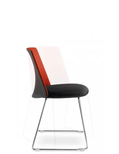 Кресло LD SEATING MELODY CHAIR 361-Q, N4 для посетителей, на полозьях - цена Киев, Днепр, Одесса, Львов, Харьков