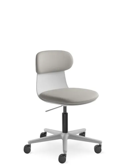 Кресло LD SEATING ZOE 220-GR для посетителей, на колесах — оригинал | Kreslalux