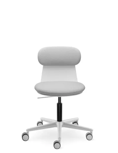 Кресло LD SEATING ZOE 220-WH для посетителей, на колесах - цена Киев, Днепр, Одесса, Львов, Харьков