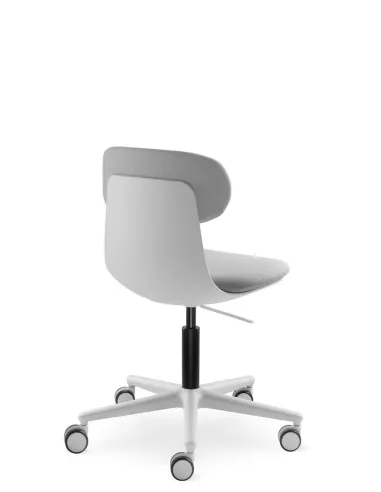 Кресло LD SEATING ZOE 220-WH для посетителей, на колесах - цена Киев, Днепр, Одесса, Львов, Харьков