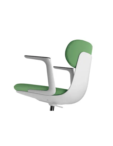 Кресло LD SEATING ZOE 220-GR, BR для посетителей, на колесах - цена Киев, Днепр, Одесса, Львов, Харьков