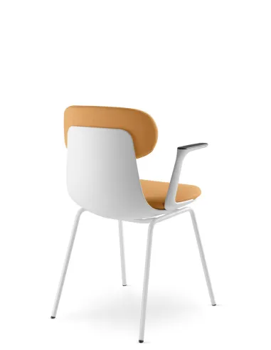 Кресло LD SEATING ZOE 221-WH-N0, BR для посетителей, на ножках - цена Киев, Днепр, Одесса, Львов, Харьков