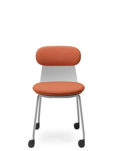 Кресло LD SEATING ZOE 222-GR-N2 для посетителей, на колесах - цена Киев, Днепр, Одесса, Львов, Харьков