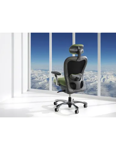 Кресло для руководителя NINGHTINGALE CXO 6200 D зеленое