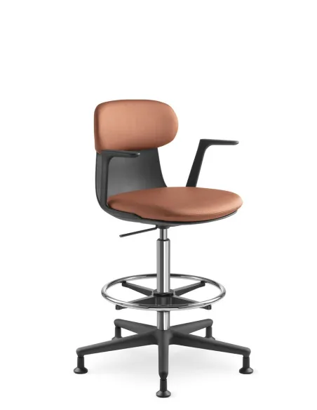 Кресло LD SEATING ZOE 223-BL, BR поворотное, с высоким газлифтом | Kreslalux