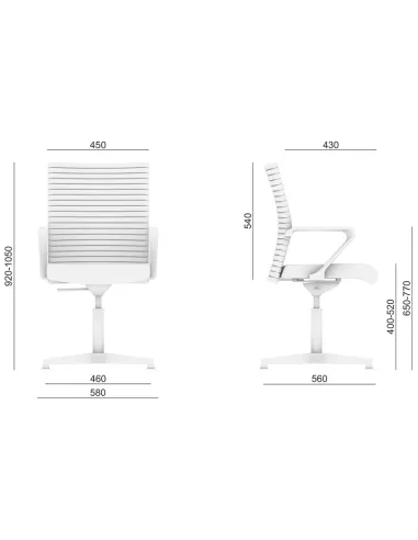Конференц-кресло LD SEATING ELEMENT 440-RA, F34-N6 - цена Киев, Днепр, Одесса, Львов, Харьков