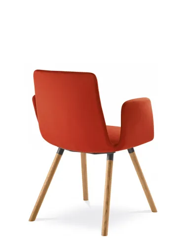 Конференц-кресло LD SEATING HARMONY MODERN 870-D, на деревянных ножках - цена Киев, Днепр, Одесса, Львов, Харьков