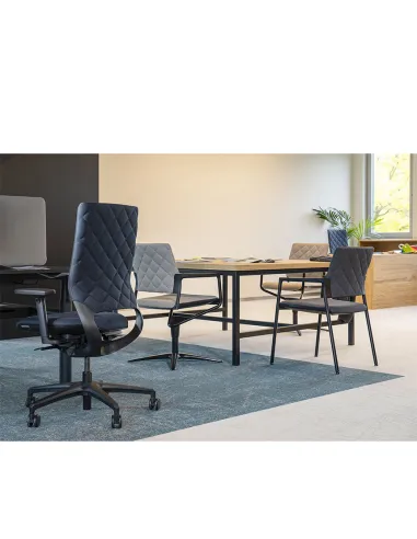 Кресло KLOBER MERA MER46, для посетителей, на полозьях - цена Киев, Днепр, Одесса, Харьков, Львов