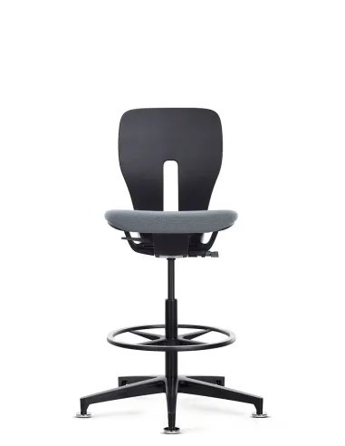 Кресло KLOBER LIM 98 поворотное, с высоким газлифтом, белый корпус- цена Киев, Днепр, Одесса, Львов, Харьков