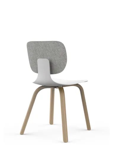 Кресло KLOBER COMEET WOOD COM 66 для посетителей, с деревянными ножками - цена Киев, Днепр, Одесса, Львов, Харьков