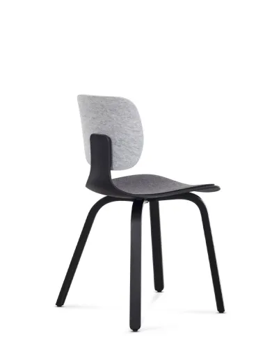 Кресло KLOBER COMEET WOOD COM 66 для посетителей, с деревянными ножками - цена Киев, Днепр, Одесса, Львов, Харьков