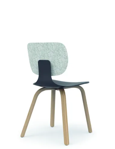 Кресло KLOBER COMEET WOOD COM 66 для посетителей, с деревянными ножками - цена Киев, Днепр, Одесса, Львов, Харьков