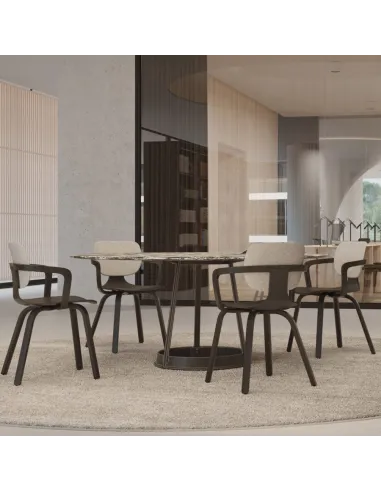 Кресло KLOBER COMEET WOOD COM 66 для посетителей, с деревянными ножками - цена Киев, Днепр, Одесса, Львов, Харьков