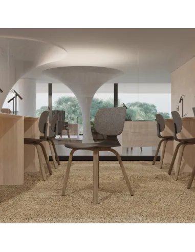 Кресло KLOBER COMEET WOOD COM 66 для посетителей, с деревянными ножками - цена Киев, Днепр, Одесса, Львов, Харьков