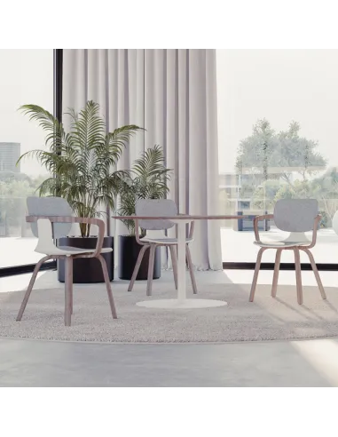 Кресло KLOBER COMEET WOOD COM 66 для посетителей, с деревянными ножками - цена Киев, Днепр, Одесса, Львов, Харьков