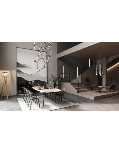 Кресло KLOBER COMEET WOOD COM 66 для посетителей, с деревянными ножками - цена Киев, Днепр, Одесса, Львов, Харьков