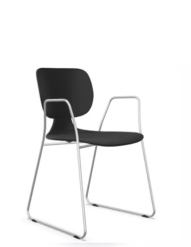 Кресло KLOBER COMEET STEEL COM 55 для посетителей, на полозьях  - цена Киев, Днепр, Одесса, Львов, Харьков