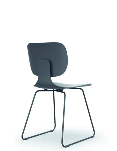 Кресло KLOBER COMEET STEEL COM 55 для посетителей, на полозьях  - цена Киев, Днепр, Одесса, Львов, Харьков