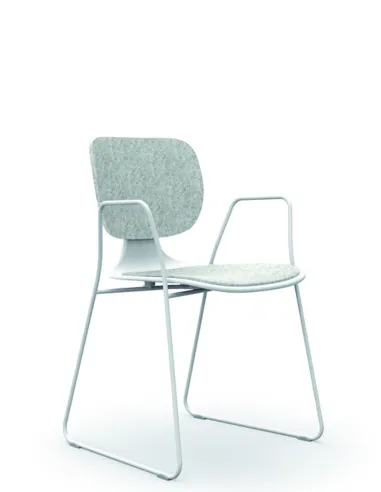 Кресло KLOBER COMEET STEEL COM 55 для посетителей, на полозьях  - цена Киев, Днепр, Одесса, Львов, Харьков