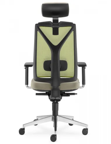 Кресло LD SEATING LEAF 503-SYS, HO эргономичное, черный корпус _ цена Киев, Днепр, Одесса, Львов, Харьков