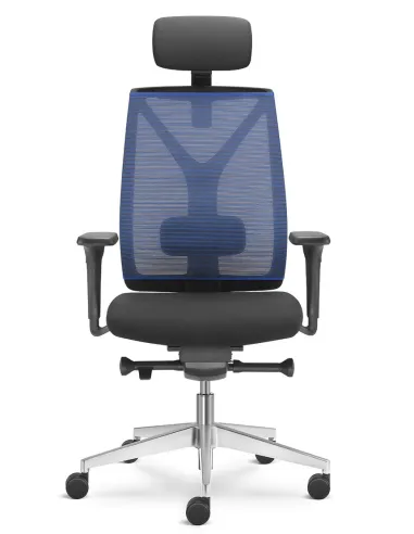 Кресло LD SEATING LEAF 503-SYQ, HO эргономичное, черный корпус - цена Киев, Днепр, Одесса, Львов, Харьков