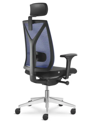 Кресло LD SEATING LEAF 503-SYQ, HO эргономичное, черный корпус - цена Киев, Днепр, Одесса, Львов, Харьков