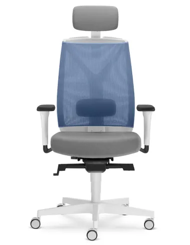 Кресло LD SEATING LEAF 504-SYS, HO эргономичное, белый корпус - цена Киев, Днепр, Одесса, Львов, Харьков