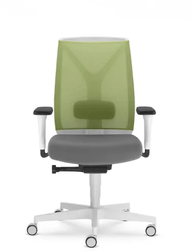 Кресло LD SEATING LEAF 504-SYA эргономичное, белый корпус - цена Киев, Днепр, Одесса, Львов, Харьков