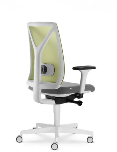 Кресло LD SEATING LEAF 504-SYA эргономичное, белый корпус - цена Киев, Днепр, Одесса, Львов, Харьков