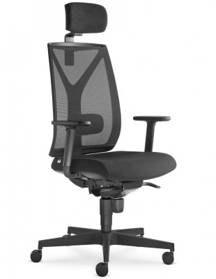 Крісло LD SEATING LEAF 503-SY, HO ергономічне, чорний корпус