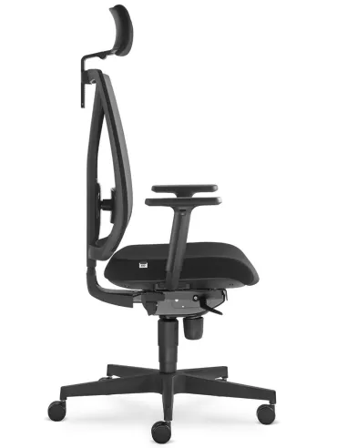 Кресло LD SEATING LEAF 503-SY, HO эргономичное, черный корпус - цена Киев, Днепр, Одесса, Львов, Харьков